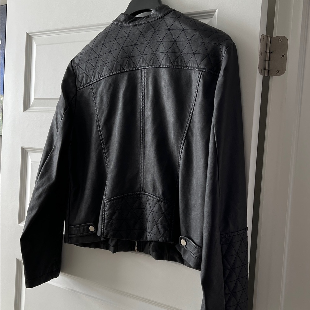 New York & Co faux leather jacket - Picture 2 of 8